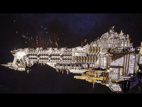 Imperial Navy vs Chaos - Skalgrim Mod - Massive Battle - Battlefleet Gothic Armada 2