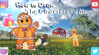 How to Draw The Gingerbread Man #GingerbreadMancookies #MrSmithsArtRoom4Kids