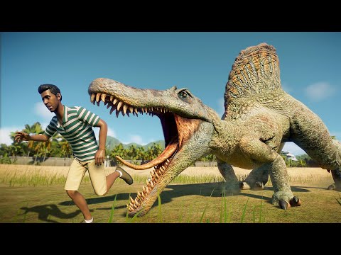 2x SPINOSAURUS vs 2x GIGANOTOSAURUS vs 2x ACROCANTHOSAURUS   Jurassic World Evolution 2