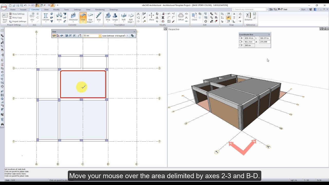 ideCAD Structural | Structural Concrete Slabs | Structural Design Software