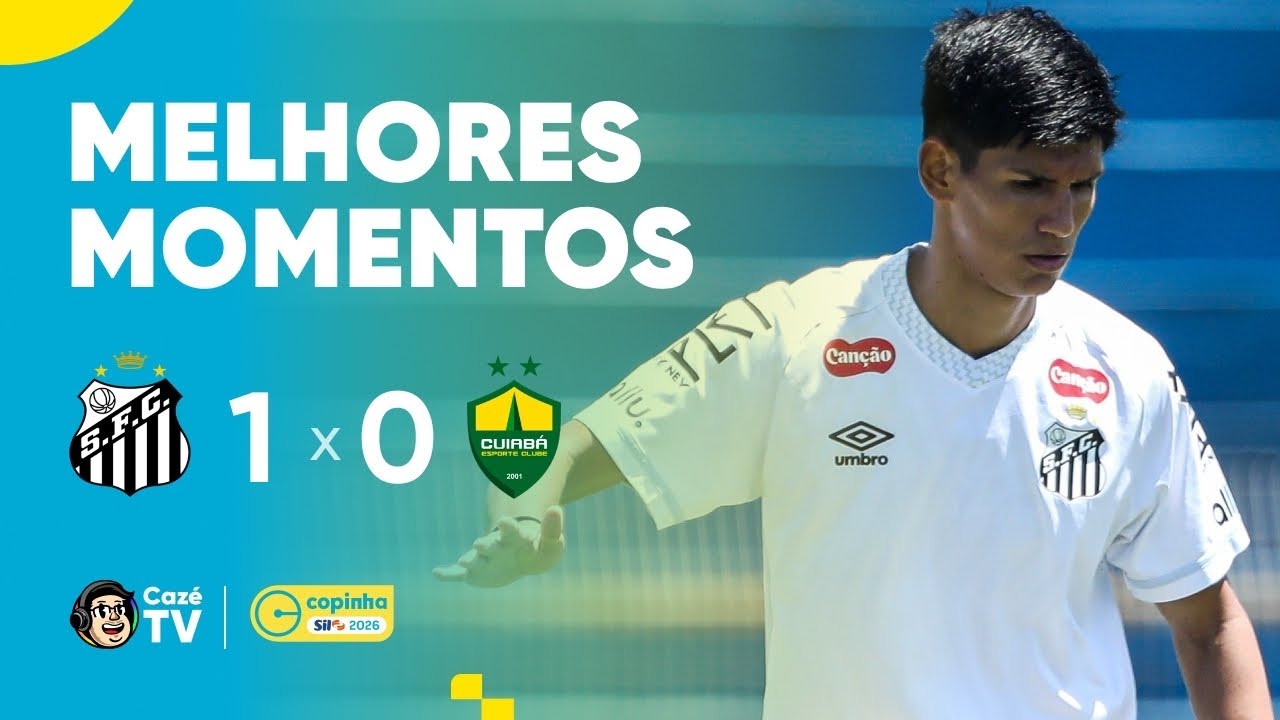 MELHORES MOMENTOS: SANTOS 1 X 0 CUIABÁ | COPINHA 2026 | ELIMINATÓRIAS