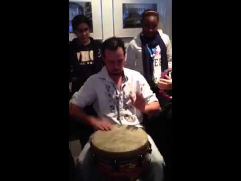 Michel DeQuevedo w West Humber CI African Drummers