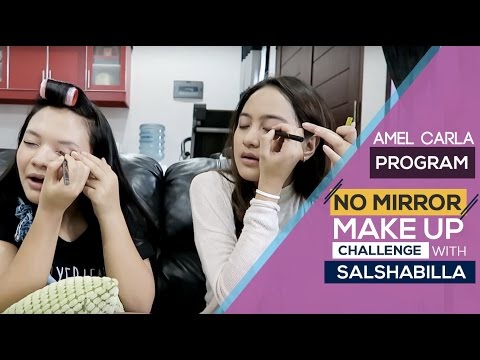 NO MIRROR MAKE UP CHALLENGE WITH SALSHABILLA