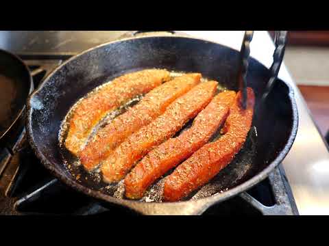 Blackened Salmon Tacos w/ Corn Slaw & Chipotle Sauce | Fish Tacos Recipe