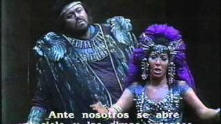 Luciano Pavarotti - Maria Chiara - AIDA - Finale - Scala Milano - Lorin Maazel. 1986