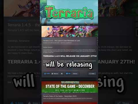 Terraria 1.4.5's RELEASE DATE Was Just ANNOUNCED...