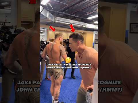 Jake Paul didn't seem to acknowledge John Cena—was it intentional or not? 🤔