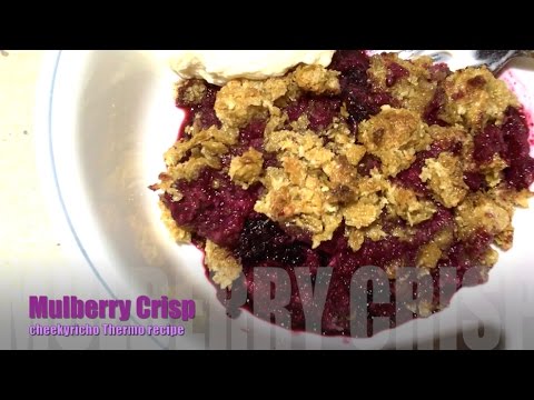Mulberry Crumble or Crisp cheekyricho Easy Thermo...