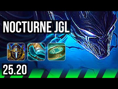 NOCTURNE vs QIYANA (JGL) | 14/0/10, Legendary | EUW Diamond | 25.20