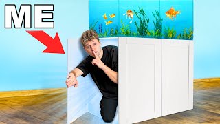 I Built a SECRET Fish Tank in my House!