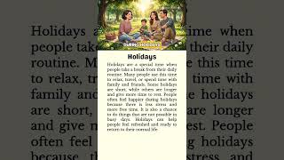 Holidays #english #story #storytime #reading #englishspeaking #englishlearning #shorts #shortsvideo