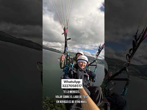 Parapente sobre el Lago de Tota en Boyacá. Es de otro nivel. Reservas al WhatsApp 3227058517