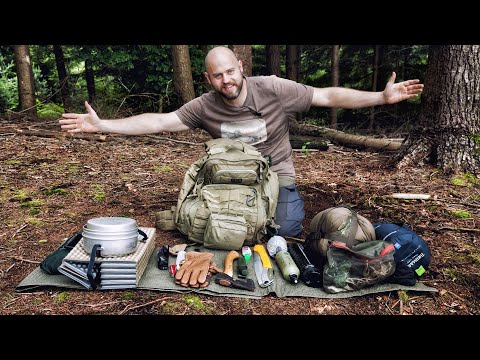 Bushcraft Backpack Loadout 🎒 Equipment for a night in the woods 🌲