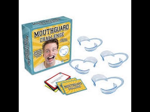 Mouth guard challenge with my sister and her freind