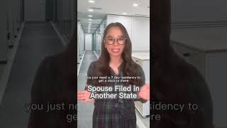 Spouse filed for divorce in another state