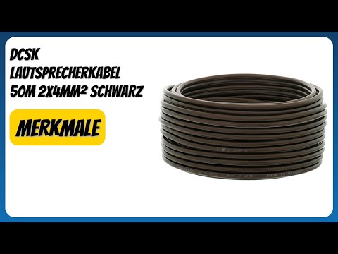 BEWERTUNG (2025): DCSk Lautsprecherkabel 50m 2x4mm² schwarz. Infos