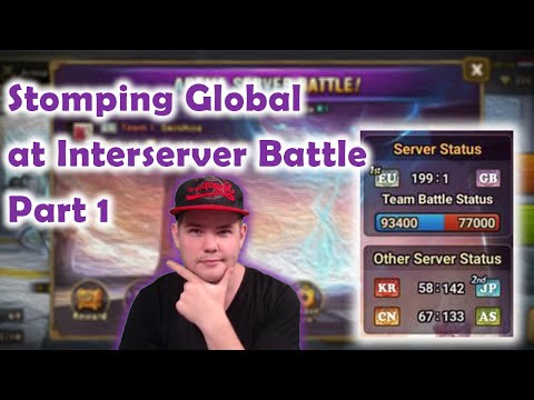 Stomping Global at Interserver Battle Part 1 - Summoners War