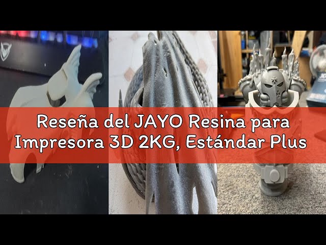 Vídeo relacionado con JAYO Resina para Impresora 3D 2KG, 405nm UV Estándar Resina Fotopolímera de Curado Rápido para Impresora 3D LCD DLP SLA 4K/6K/8K, Alta Precisión, Baja Contracción, Gris 2000g
