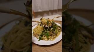 和風鯖パスタ　　　　　　　　　　　#サバレシピ　#簡単レシピ 　#パスタ #ワンパンパスタ #時短レシピ