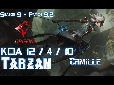 GRF Tarzan CAMILLE vs ELISE Jungle - Patch 9.2 KR Ranked