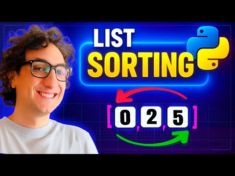 How to Order Lists in Python (Visually Explained) | sort(), sorted(), reverse() | #Python Course 28