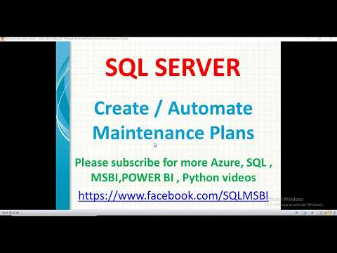 Create backup Maintenance plans in sql server | sql maintenance plans