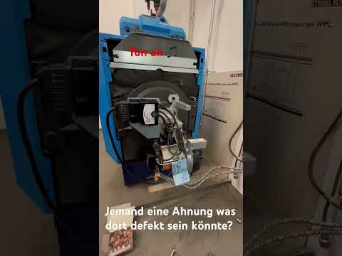 Buderus Ölbrenner auf Störung. #buderus #heizung #handwerk #sanitär #hilfe #störung