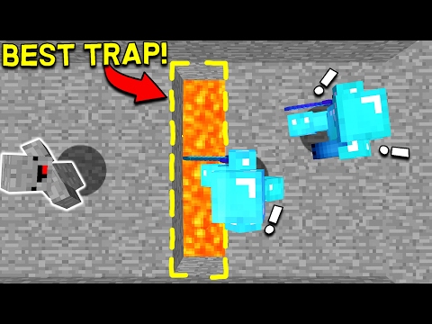 THIS MINECRAFT TRAP IS SO OVERPOWERED!! (Minecraft Trolling)