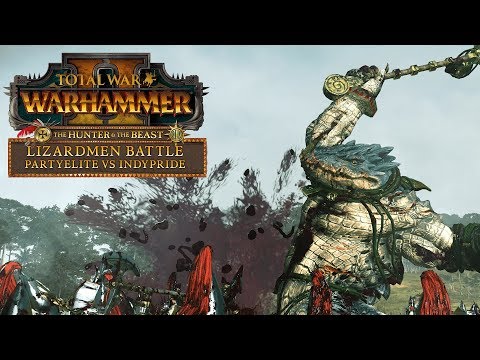 THE HUNTER & THE BEAST - LIZARDMEN VS HIGH ELVES (vs IndyPride) - Total War: Warhammer 2