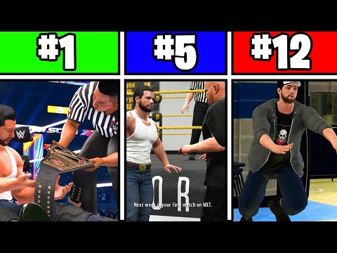 Ranking Every WWE 2K Career Mode Introduction From WORST To BEST