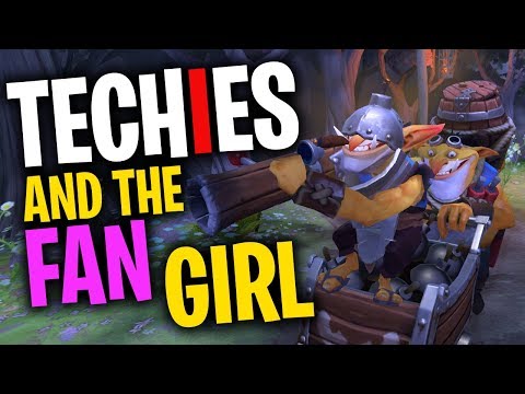Techies and the Fan Girl - DotA 2 Funny Moments