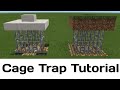 Minecraft Bedrock: Cage Trap Tutorial Minecraft Bedrock: Cage Trap Tutorial
