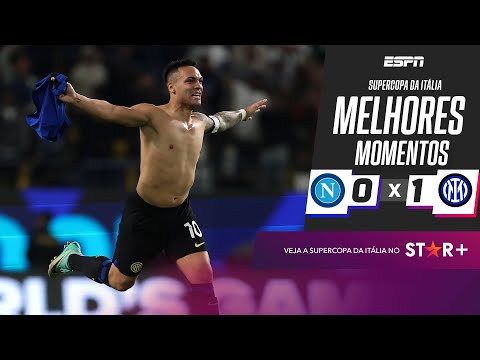Gols e lances de Napoli x Internazionale