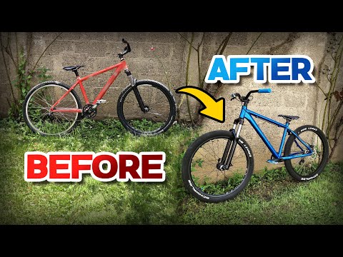 BIKE RESTORATION - Cheap and Crappy MTB Gets Fixed,Painted And Upgraded!