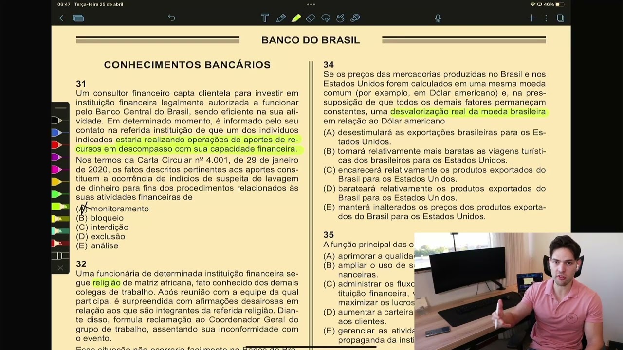 Correção da Prova do Concurso Banco do Brasil