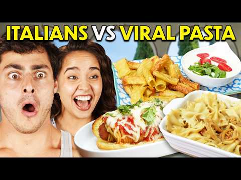 Italians Try Viral American Pasta! (Ft. itsQCP)