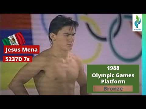 1988 Jesus Mena Mexican Diver 10 Meter - 5237D - 7.5s - Olympics Games