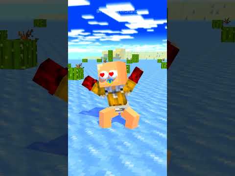 Help Baby HEROBRINE to Brew Girlfriend Mermaid Challenge (Bones - Imagine Dragons) #fypシ #herobrine