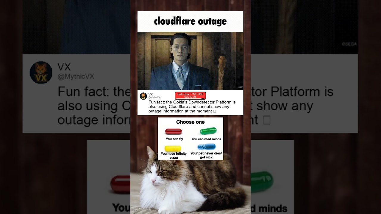 Cloudflare is down. #short #funny #memes