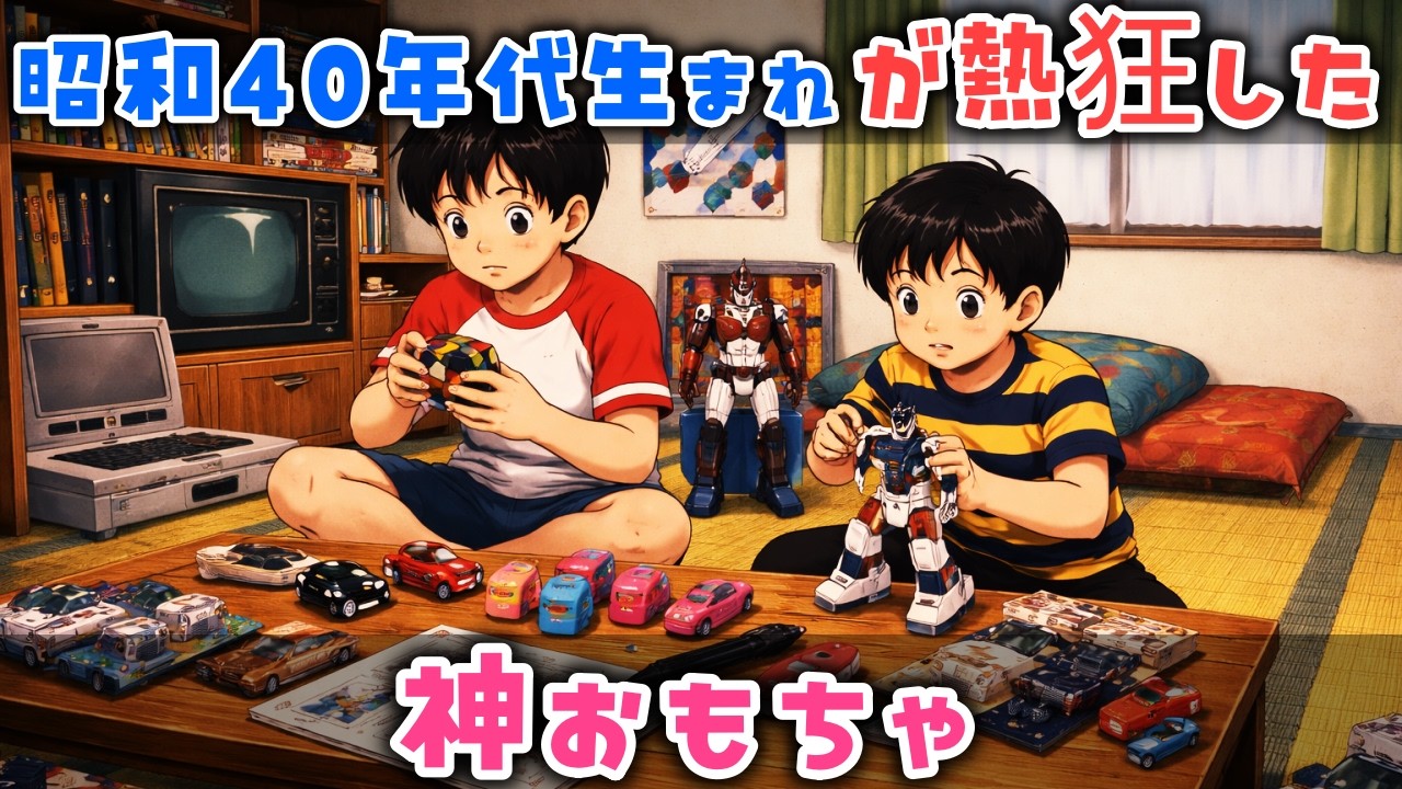 【ゆっくり解説】昭和40年代生まれが熱狂した「神おもちゃ」ガンプラ、チョロQ、スーパーカー消しゴム