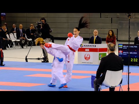 4K. MELNYK H. (UKR) vs BRATIC M. (CAN), Karate 1 Premier League, MADRID 2019