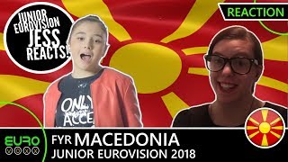 FYR MACEDONIA: Marija Spasovska - 'Doma' (REACTION) | Junior Eurovision 2018