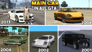 GTA : MAIN CHARACTER CAR IN EVERY GTA (GTA 5, 4, SAN, VC, 3)