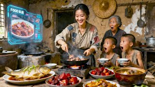 Traveled to famine era, she relied on mysterious system to make family full and rich.