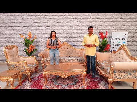 Best Teak Sofa Set - Antique Gold Video