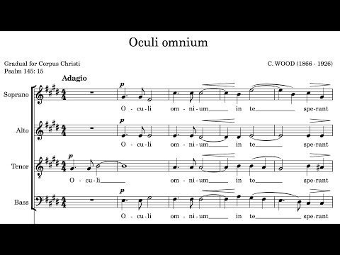 Charles Wood - Oculi omnium (score video)