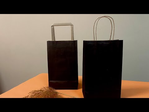 Крафт пакет черный бумажный подарочный с дном без ручек для сувениров, 150*90*240 мм - фото 1 - id-p1467377175
