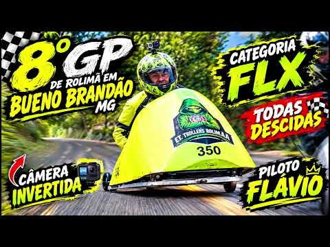 GP de rolimã Bueno Brandão MG 2026. Categoria FLX.  Imagem invertida. Piloto Flávio 