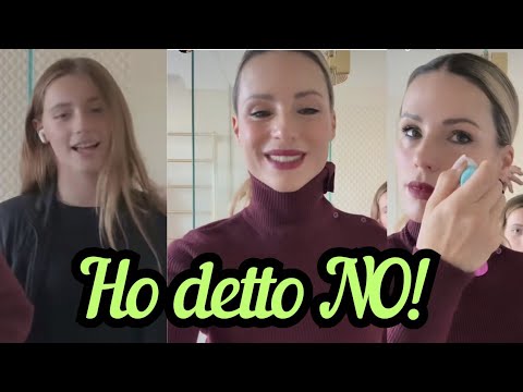 MICHELLE HUNZIKER argues a bit with her daughter Sole: I said NOOOO!!!! NEIN!!!!!!!