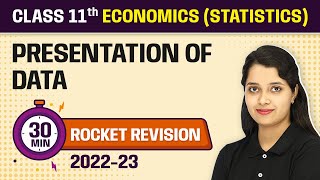 Presentation Of Data 30 Minutes Revision | Class 11 Economics (Statistics) Chapter 4
